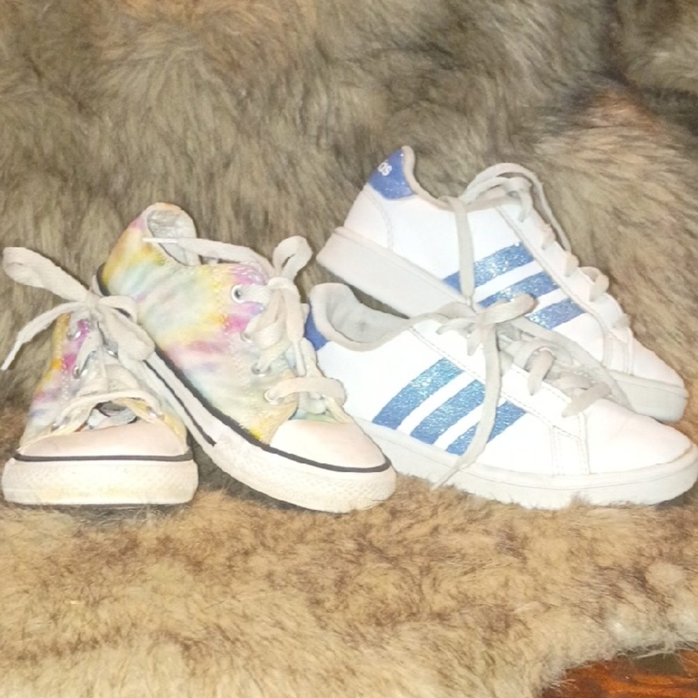 Converse Pink and White Sneakers Casual Style